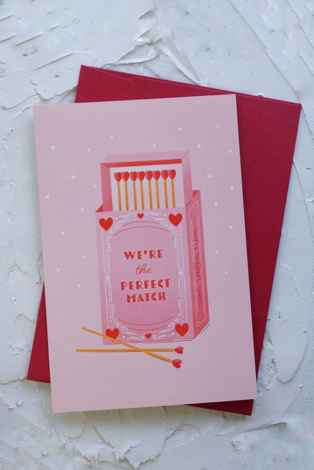 Card with a handwritten note