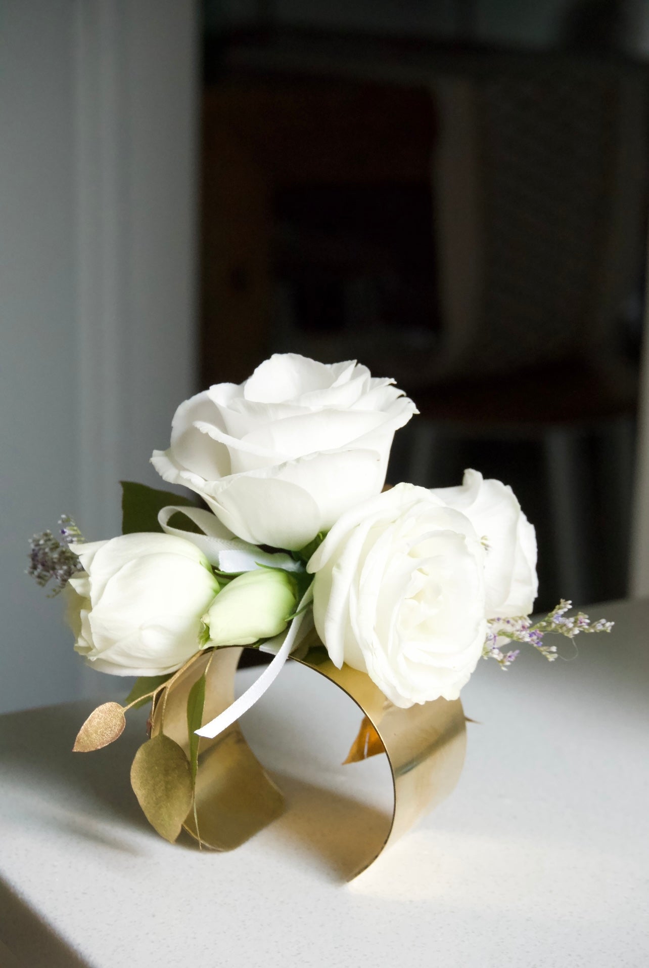 Premium White Prom Corsage