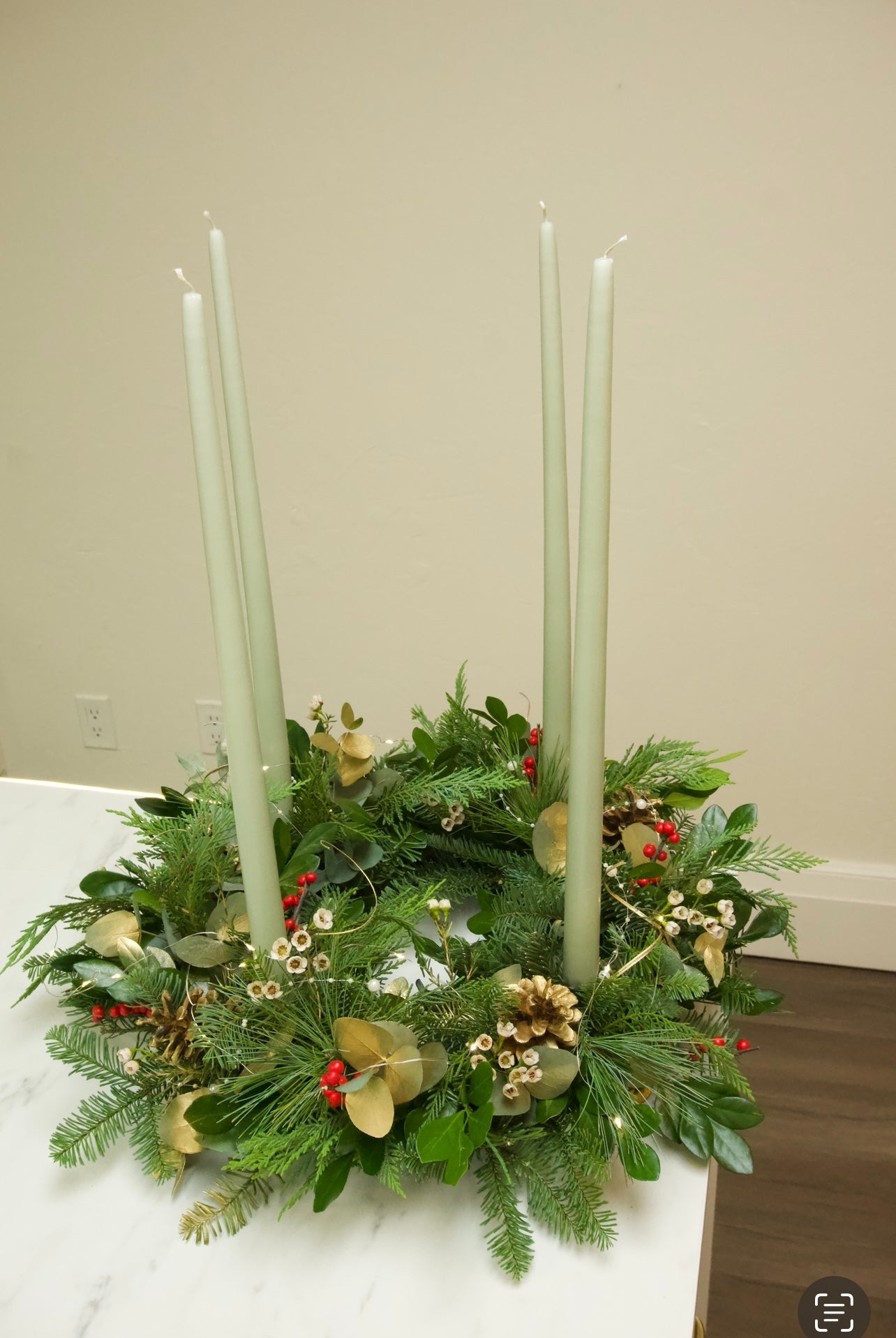 Candlelight Charm Advent Wreath