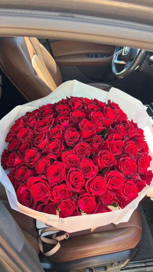 75 Red Roses Bouquet