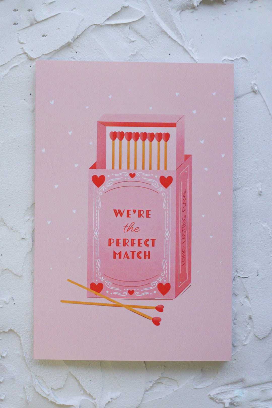 Card with a handwritten note
