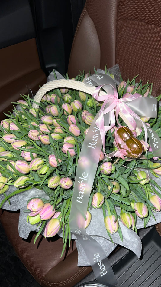 101 Tulips Basket