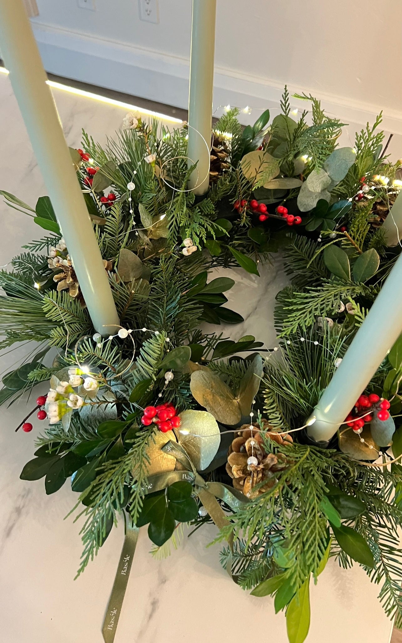 Candlelight Charm Advent Wreath