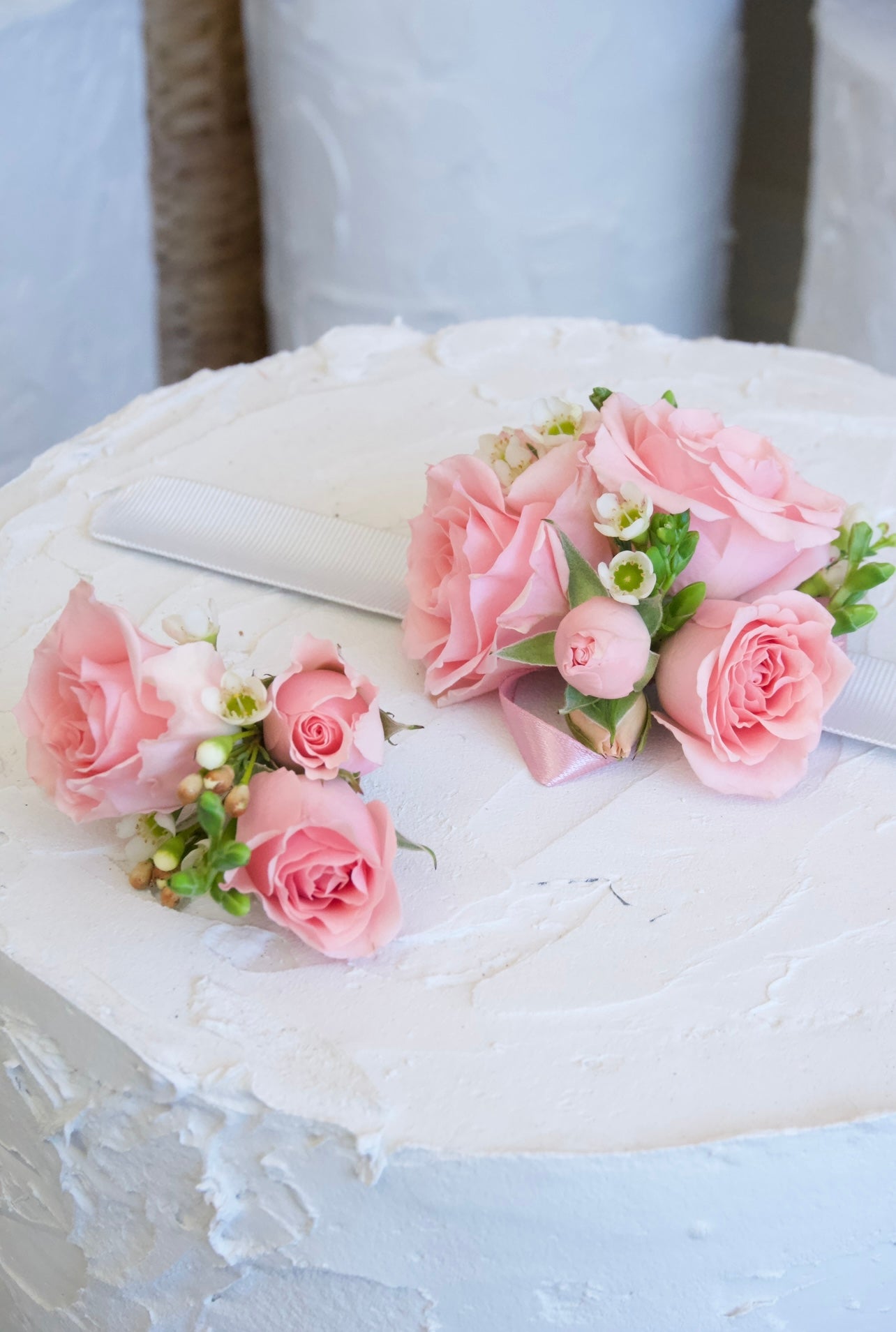 Pink Corsage & Boutonniere Set