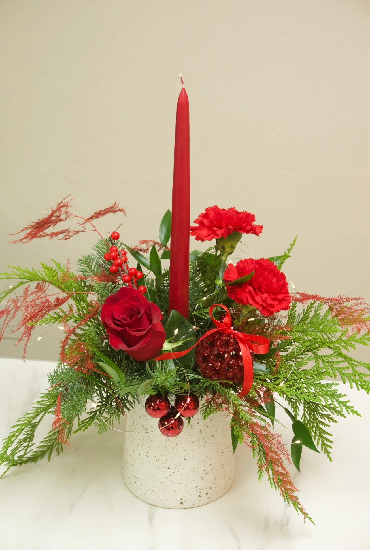 Winter Garnet Arrangement