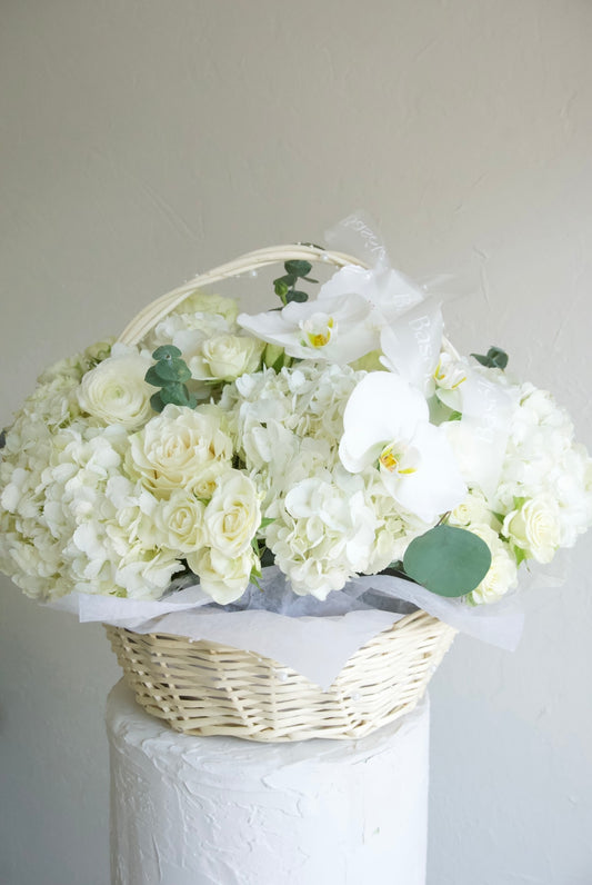 Angel’s Breath Wicker Basket